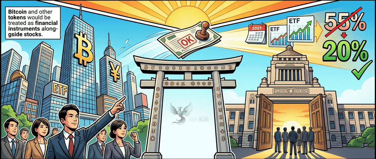 ⚡Japan Moves to Regulate Crypto Like Stocks cover image