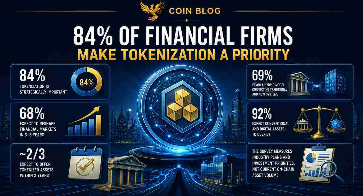 84% финансовых компаний сделали tokenization стратегическим приоритетом cover image