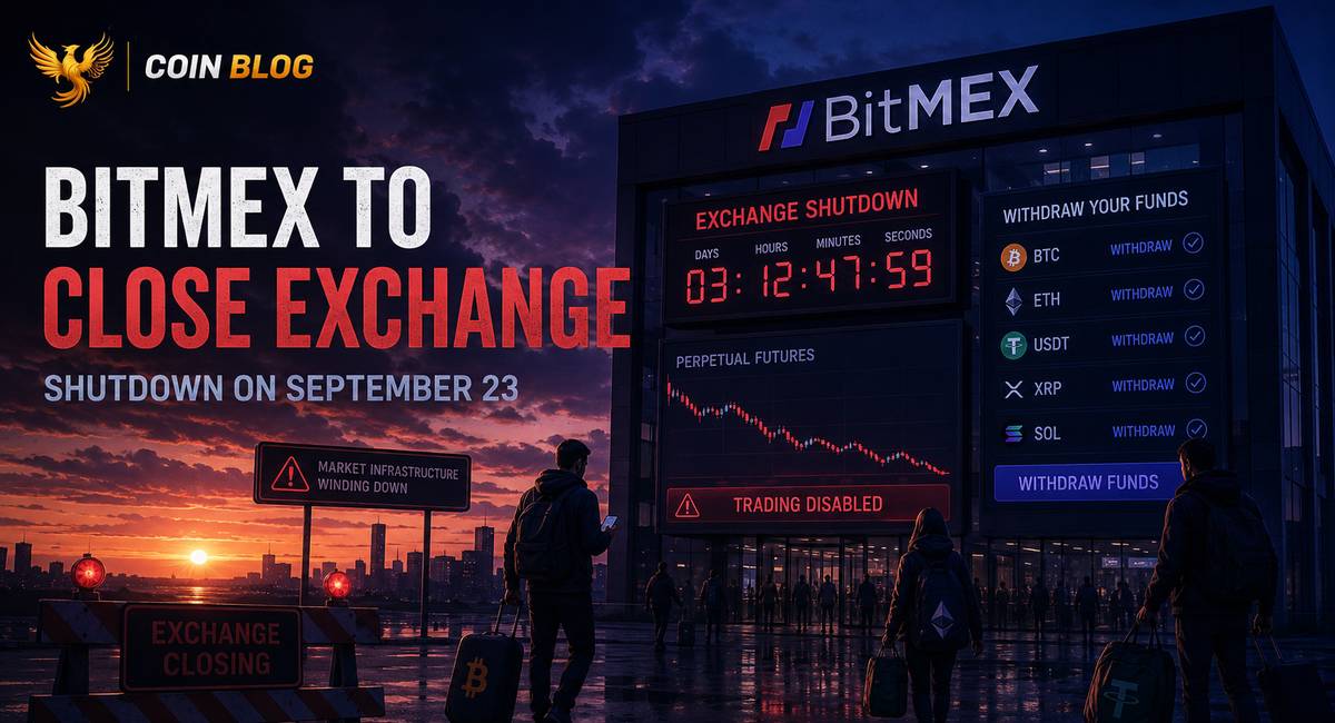 BitMEX will close its exchange on September 23 cover image