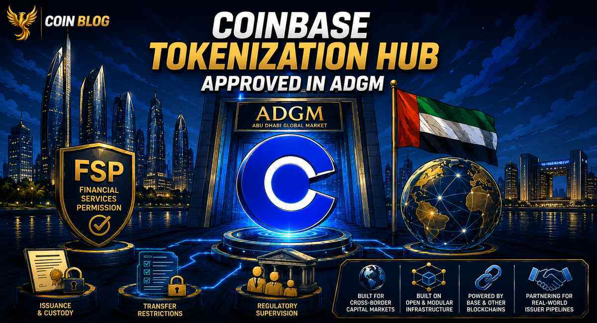 Coinbase разместила международный tokenization hub в Абу-Даби cover image