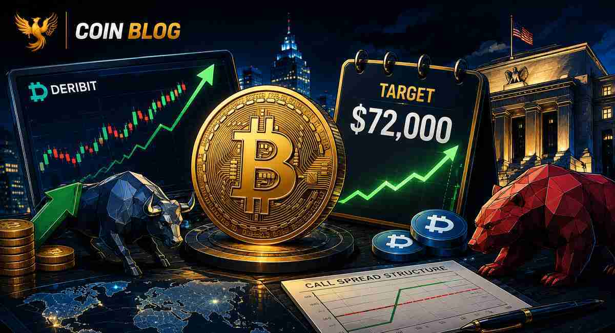 Large Bitcoin options trade targets $72,000 by month-end cover image