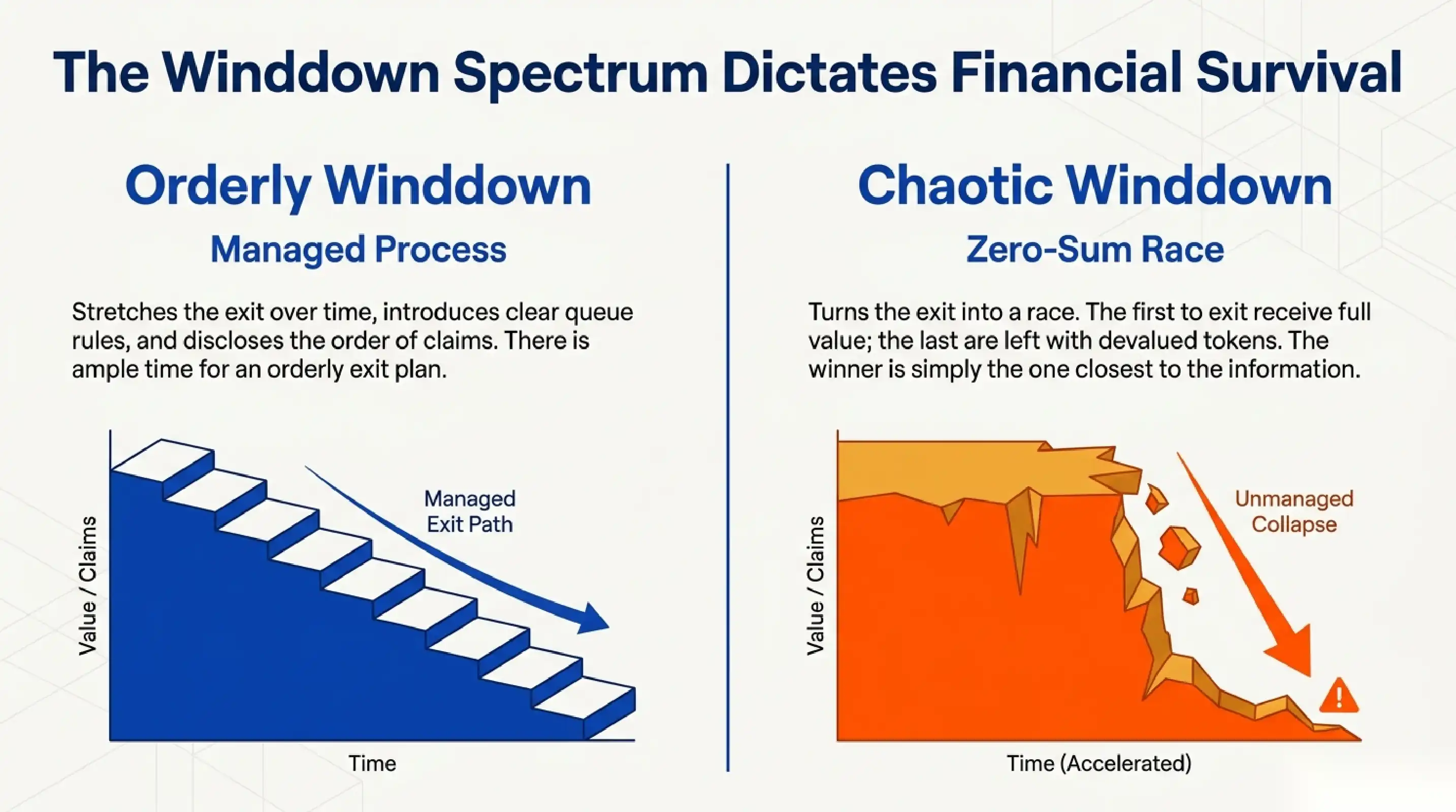 Why markets wind down at all
