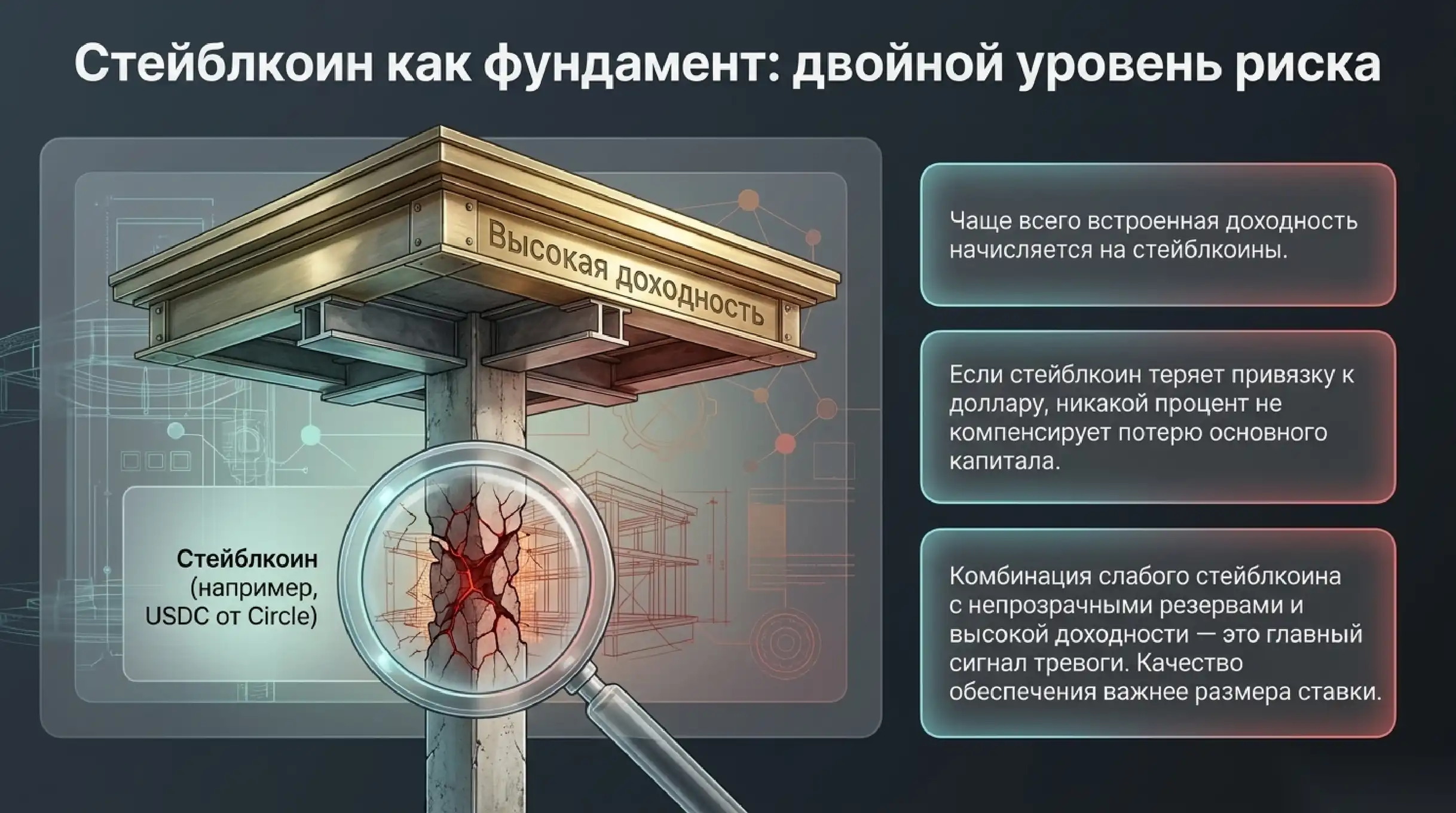 Стейблкоины как основа доходности