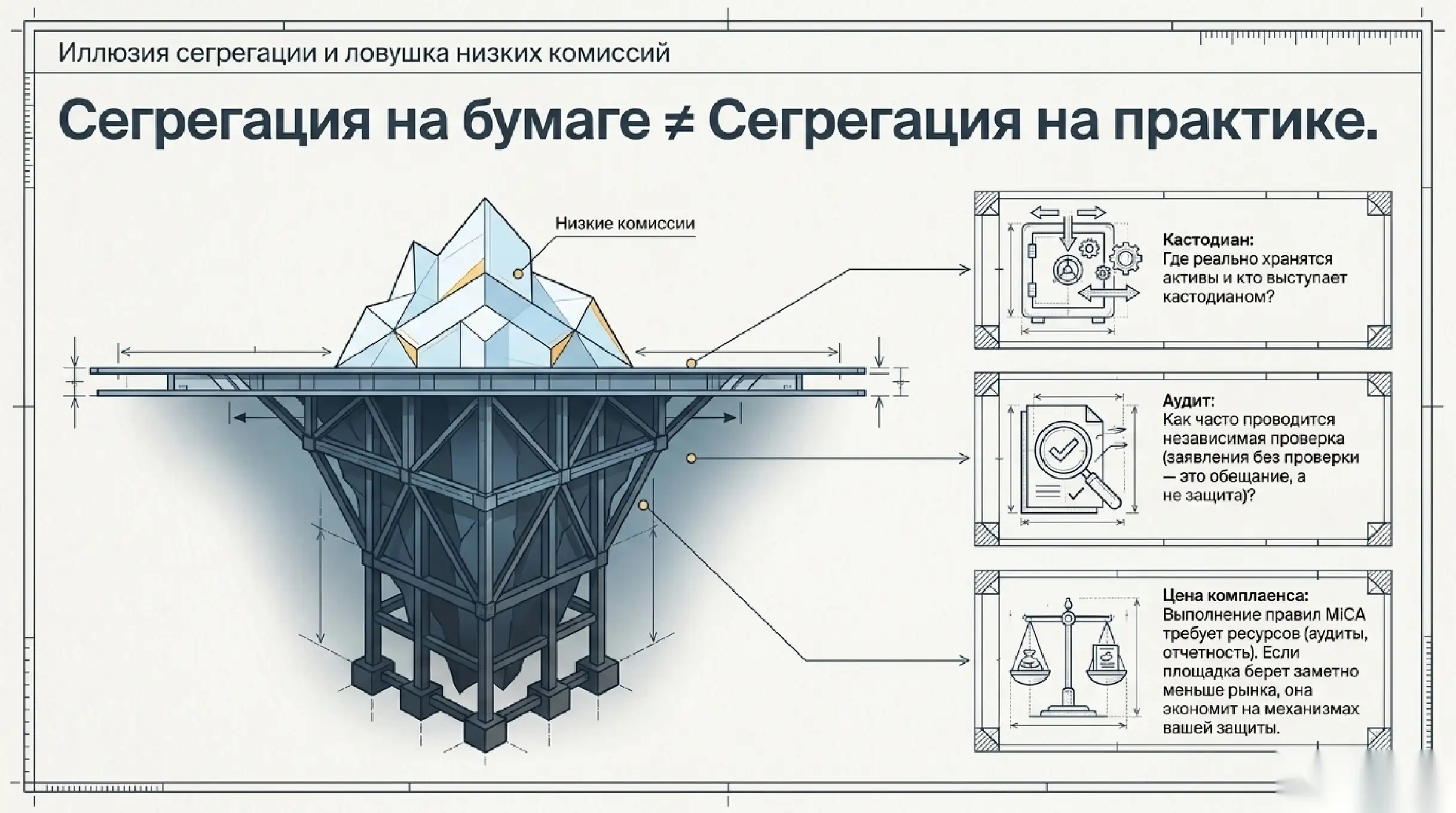 Хранение средств и разделение активов