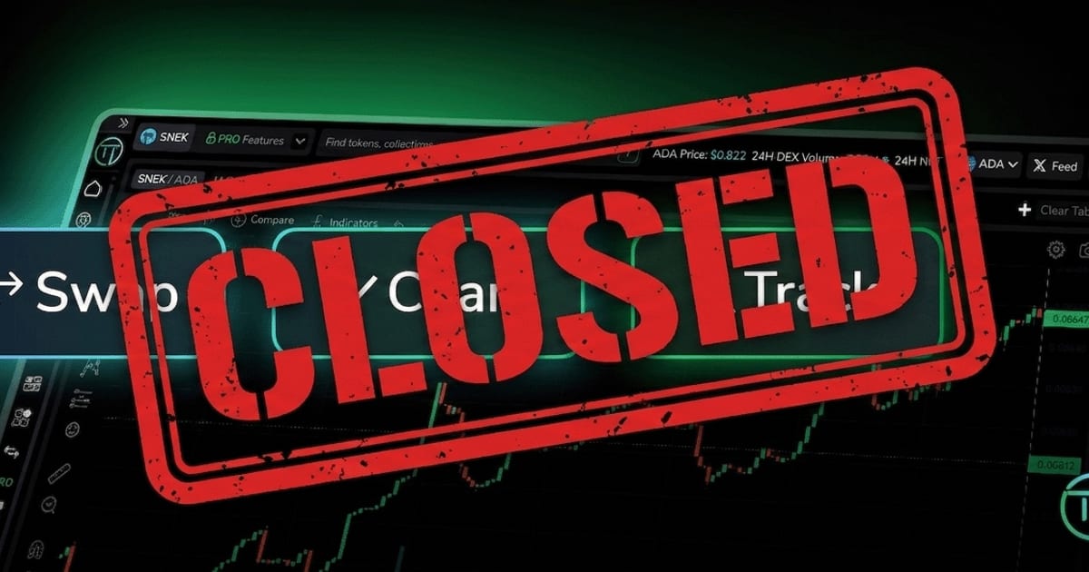 TapTools Is Shutting Down: How Cardano's Top Analytics Platform Reached the End